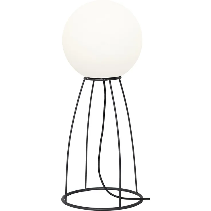 Stehleuchte ,Mallorca mit Kugelleuchte und Metallständer, E27, 70cm, Ø 29cm