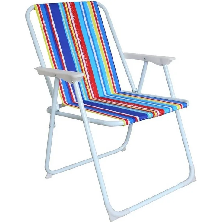 INDA-Exclusiv Klappstuhl Campingstuhl Klappstuhl Regiestuhl Outdoor Gartenstuhl Regenbogen gestreift
