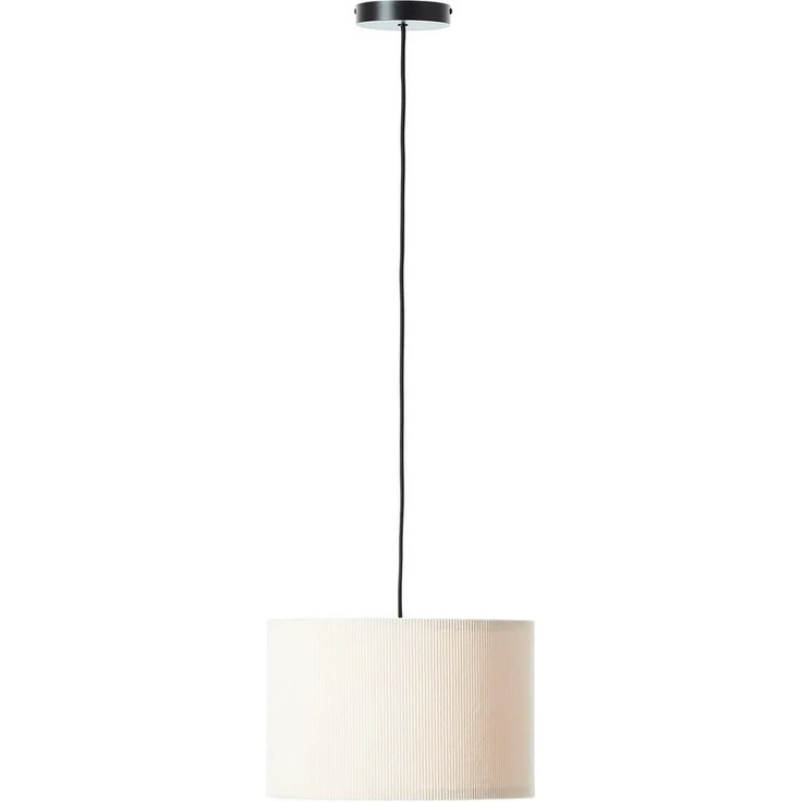 Brilliant Pendelleuchte Tony, ohne Leuchtmittel, mit Cord-Lampenschirm, 150 x 35 cm, E27, kürzbar, Textil – Bild 2