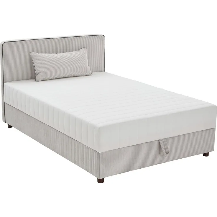 ATLANTIC home collection Bett Corinna, Boxbett inkl. Stauraum, Cord, erhältlich in unterschiedlichen Breiten