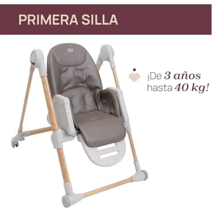 Chicco Polly Armonia Hochstuhl - Scandinavian Brau – Bild 9