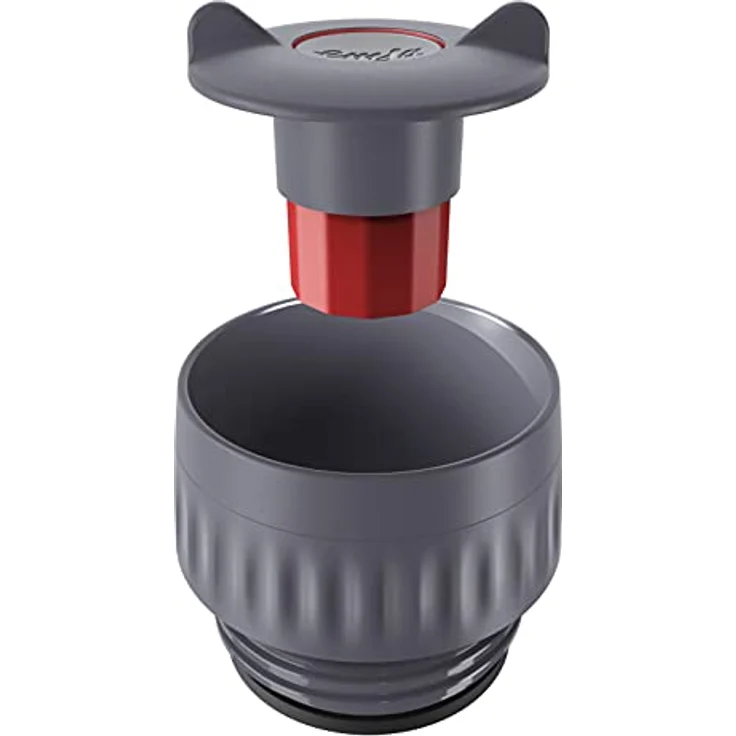 EMSA 'Travel Mug Easy Twist' Isolierbecher, Edelstahl/Silikon, koralle, 360 ml – Bild 5