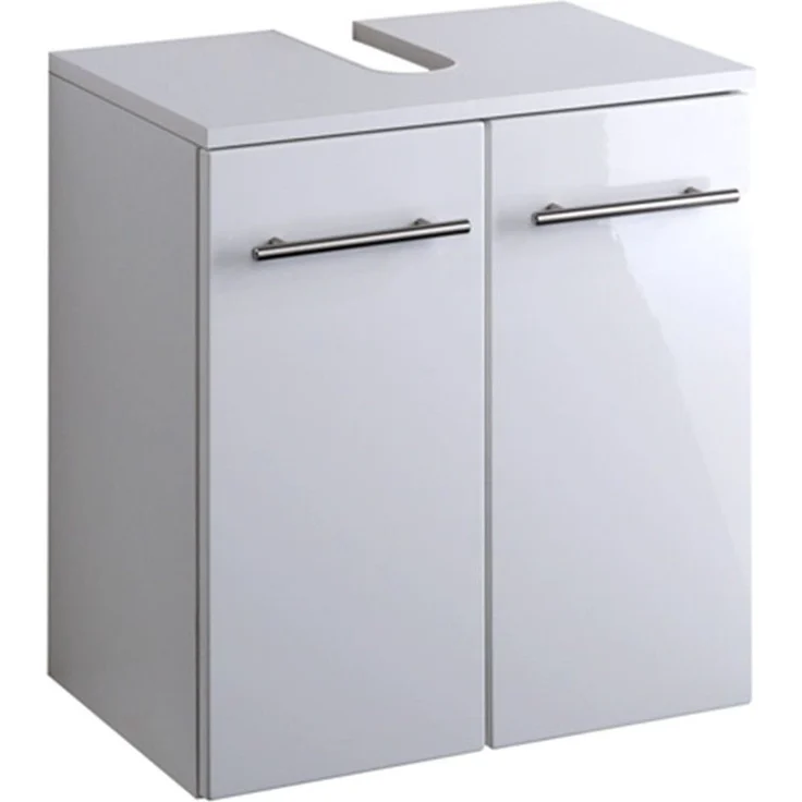 Waschbeckenschrank UDINE-03, Hochglanz weiß, B x H x T ca.: 50 x 53 x 34cm – Bild 3