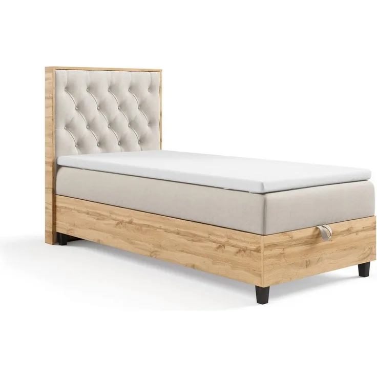 Best for Home Boxspringbett Boxspringbett Trinity K-14 Plate Single mit Bettkasten&7 cm Topper H3 (70x200 80x200 90x200 100x200 cm), Verschiedene Liefermöglichkeiten, TOP Preis-Leistungs-Verhältnis