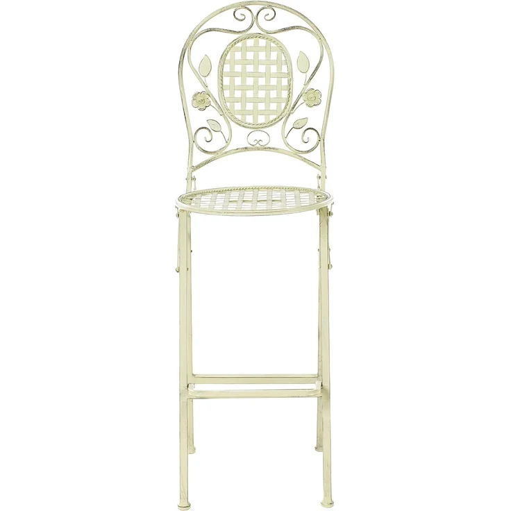 Beliani 'BIVIO' Garten-Barhocker, 2er Set, klappbar, Metall Hellgrün – Bild 5
