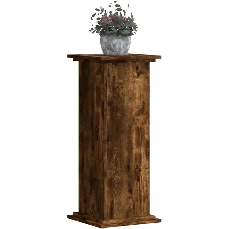 vidaXL Pflanzenständer Räuchereiche 33x33x80 cm Holzwerkstoff 852973 – Bild 2