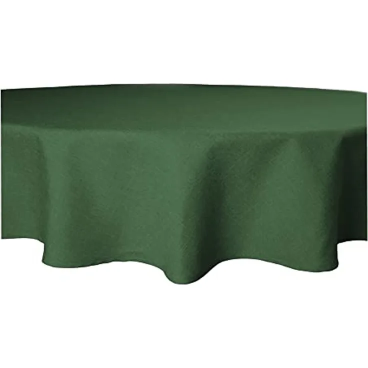 Haus und Deko Tischdecke Tischdecke rund 140 cm Ø beschichtet Leinenoptik wasserabweisend (1-tlg)