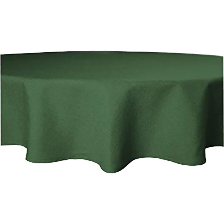 Haus und Deko Tischdecke Tischdecke rund 140 cm Ø beschichtet Leinenoptik wasserabweisend (1-tlg) – Bild 1