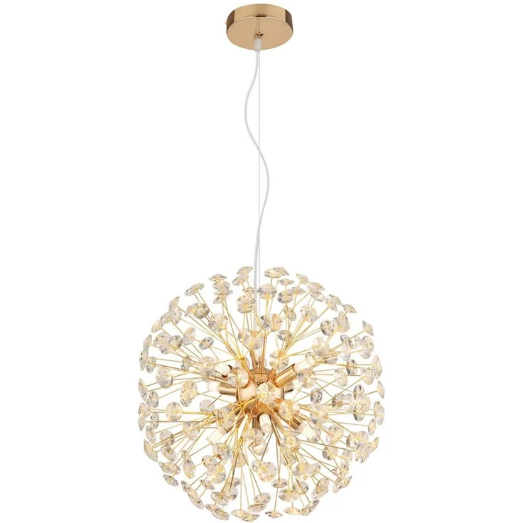 GLOBO LIGHTING Hängeleuchte KATRINA, LED fest integriert, Warmweiß, Luster Hängelampe Esszimmer Esstisch-Lampe elegant – Bild 5