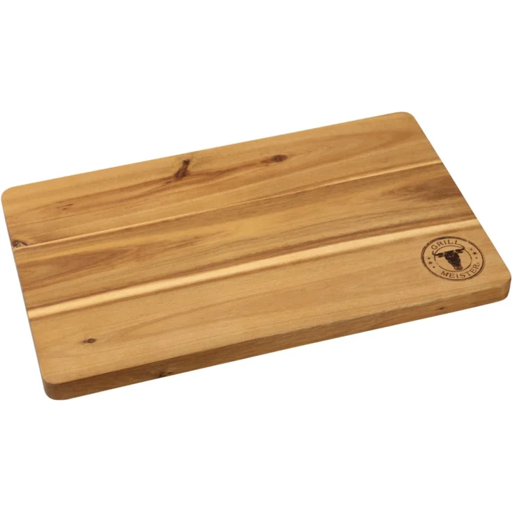 KESPER 2839061 Profi-Schneidebrett 45 x 27 x 2,8 cm mit Grillmeistereinbrand aus Akazienholz – Bild 1