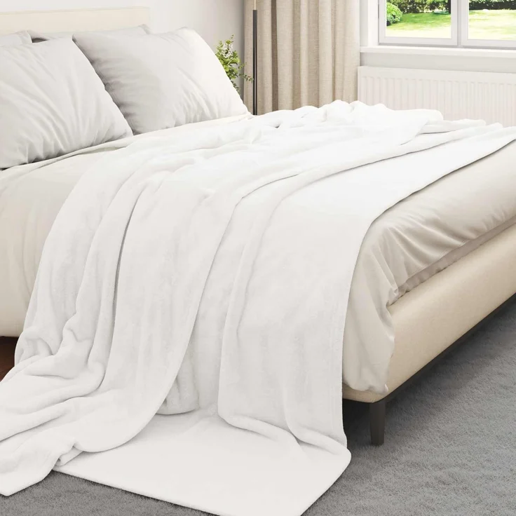 vidaXL Wohndecken 6 stk. Weiß 270 x 240 cm 10,11 kg Fleece 42016816 – Bild 3
