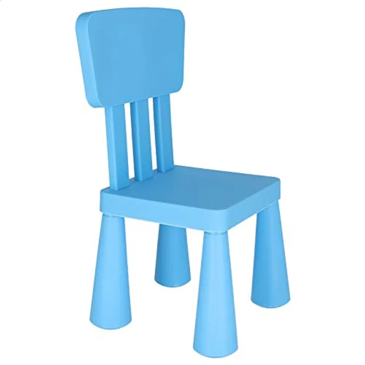MUEBLEAR 90051 Kinder-Stuhl aus Kunststoff, 31 x 30 x 67 cm blau