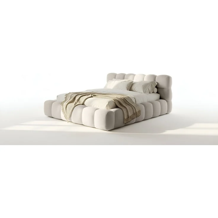 thematys Polsterbett CLOUD mit Bettkasten 140x200cm, Ohne Matratze, Davis, Beige – Bild 5