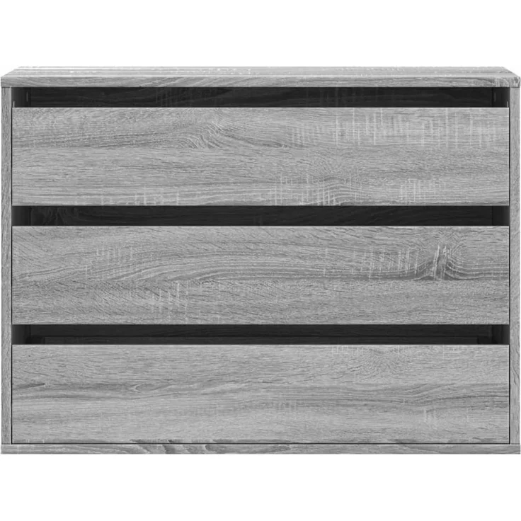 vidaXL Kommode Grau Sonoma 80x41x58 cm Holzwerkstoff 852857 – Bild 3