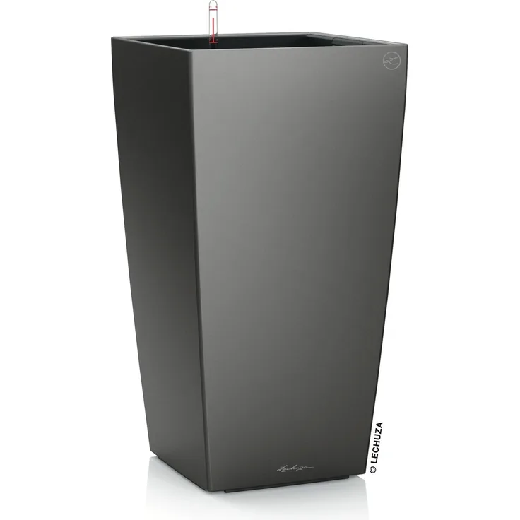 LECHUZA Pflanzgefäß Cubico 30 ALL-IN-ONE Kohlegrau 18184 421488