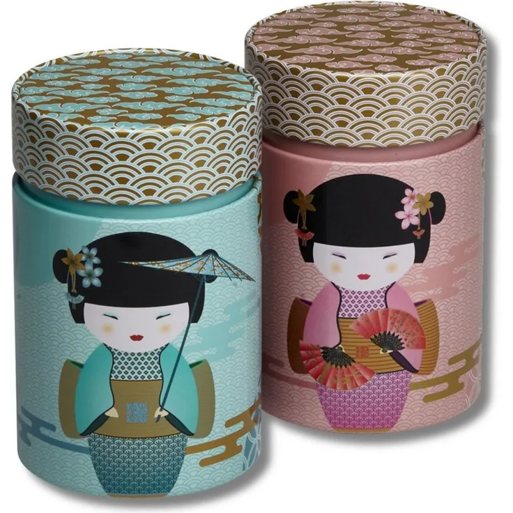 MediMuc Teedose 2er Set Little Geisha, (Dose, 2er Dosenset), Teedose, Gewürzdose, Dosen Set, Motivdose