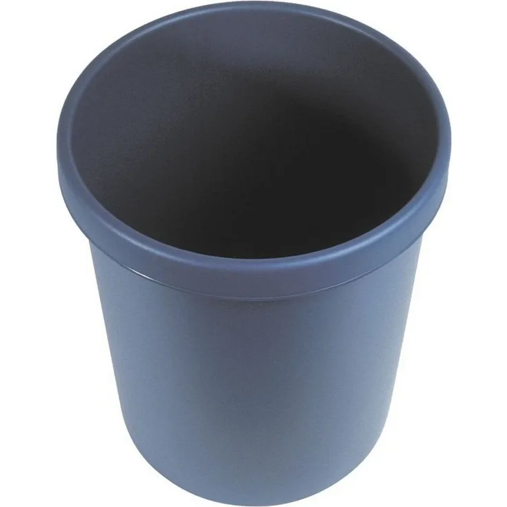 Helit Papierkorb rund 18l blau