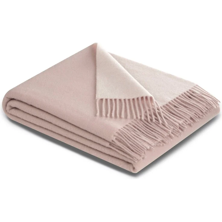 Biederlack 'Warm Shades' Kaschmirplaid, Wolle / Kaschmir rose-ecru, 130x170 cm – Bild 5