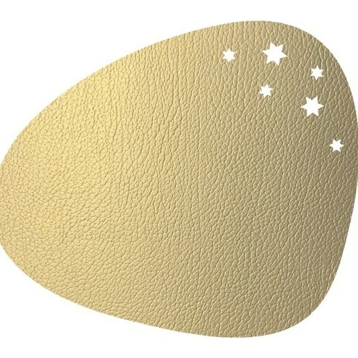 LIND DNA Platzset Lind DNA Tischset Curve Star L Hippo gold 37x44cm – Bild 4