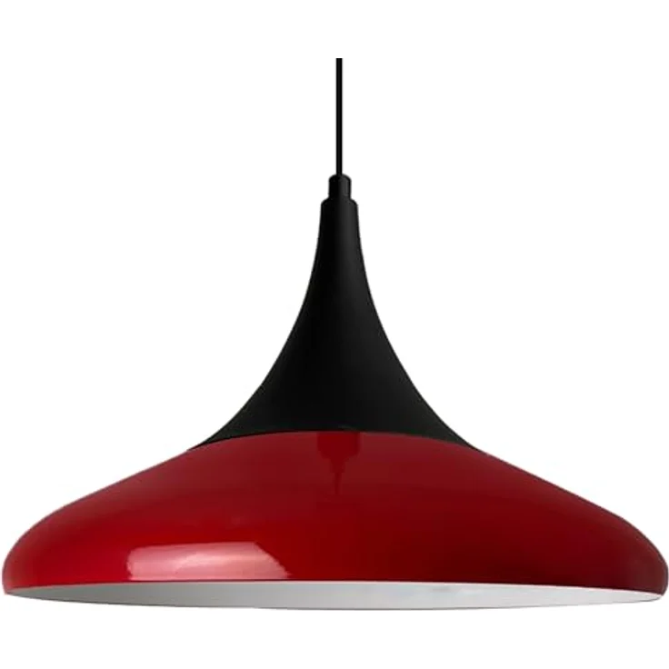 Bamyum Pendelleuchte Pendelleuchte Paladin Metall Ø35cm, Modern Hängelampe, ohne Leuchtmittel, Extra-Schwarzer Hut – Bild 7