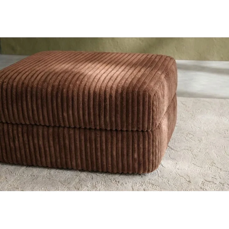 XL Terrakotta-Cord-Pouf – Bild 2