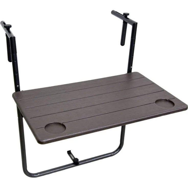 Balkontisch Hängeklapptisch TABORA, Holz-Optik