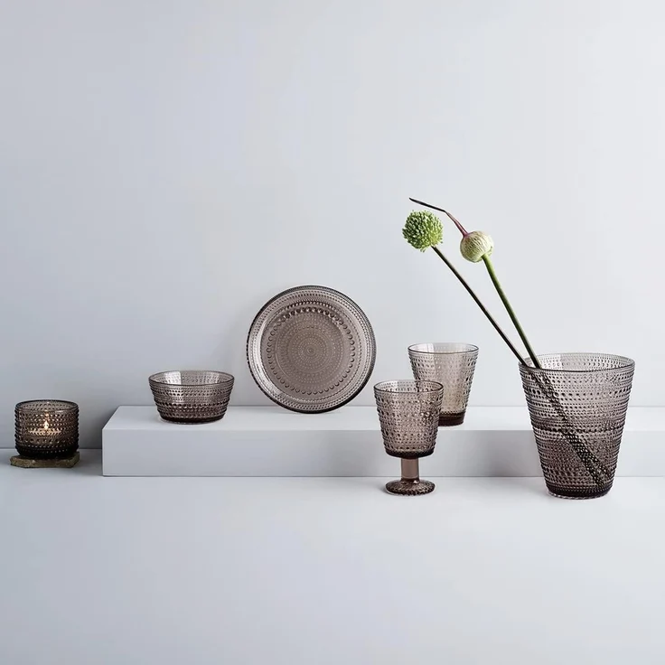iittala Kastehelmi Teller 17 cm leinen – Bild 2