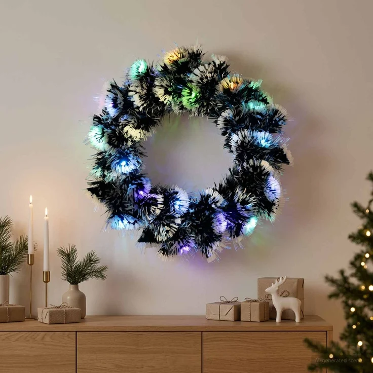 vidaXL Weihnachtsgirlande 16 LEDs Mehrfarbig Stahl 42049534 – Bild 1