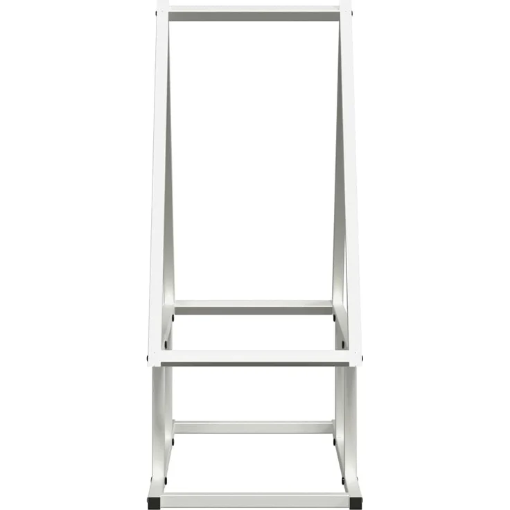 vidaXL Brennholzregal Weiß 50x25x60 cm Kaltgewalzter Stahl 864312 – Bild 5