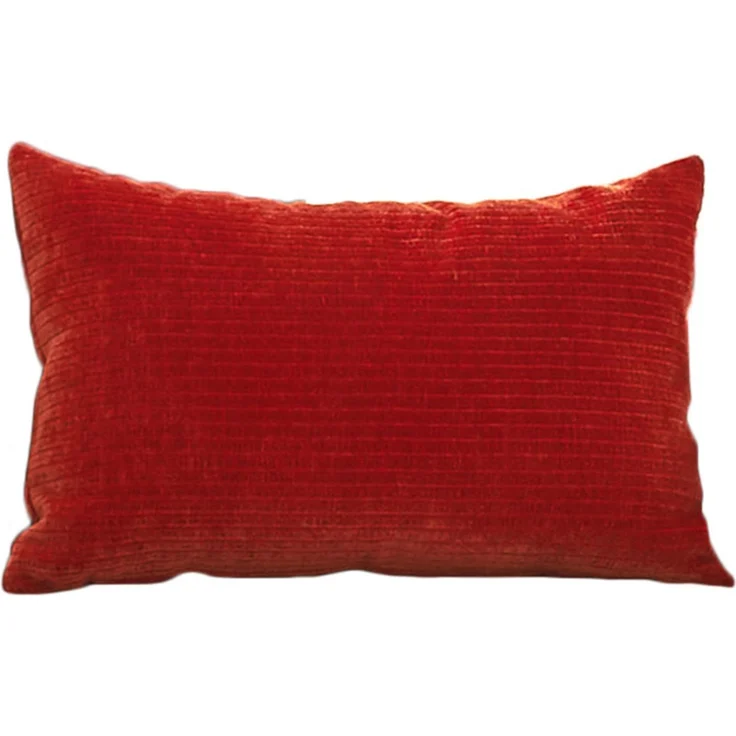 KAWOLA Spitzkissen SEPHI rechteckig Cord Vintage rot 40 x 60 x 60 cm – Bild 3