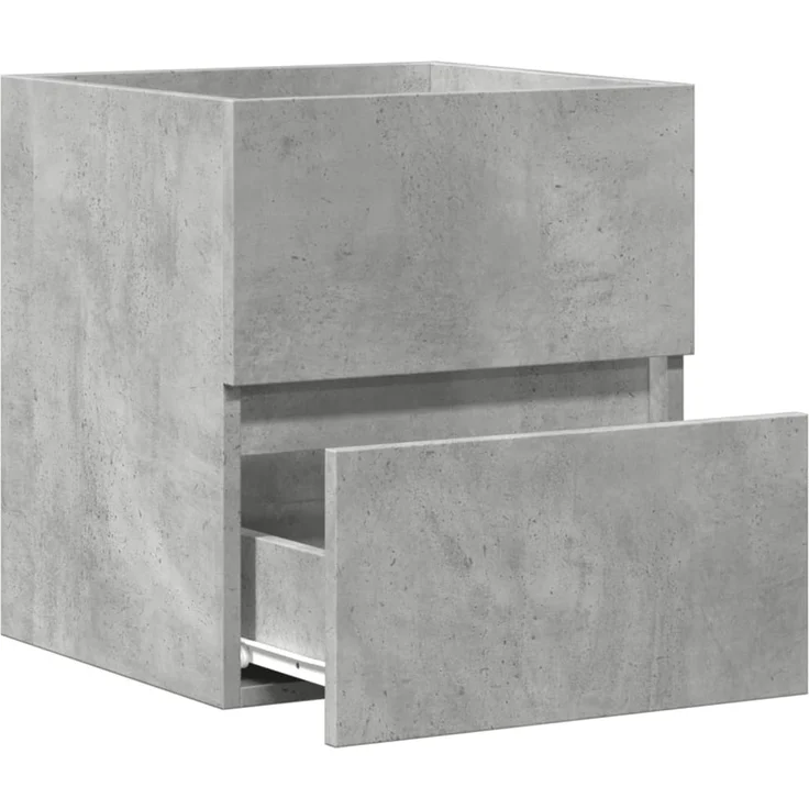 Waschbeckenunterschrank, Badschrank, Unterschrank Betongrau 41x38,5x45 cm Holzwerkstoff j69p – Bild 5