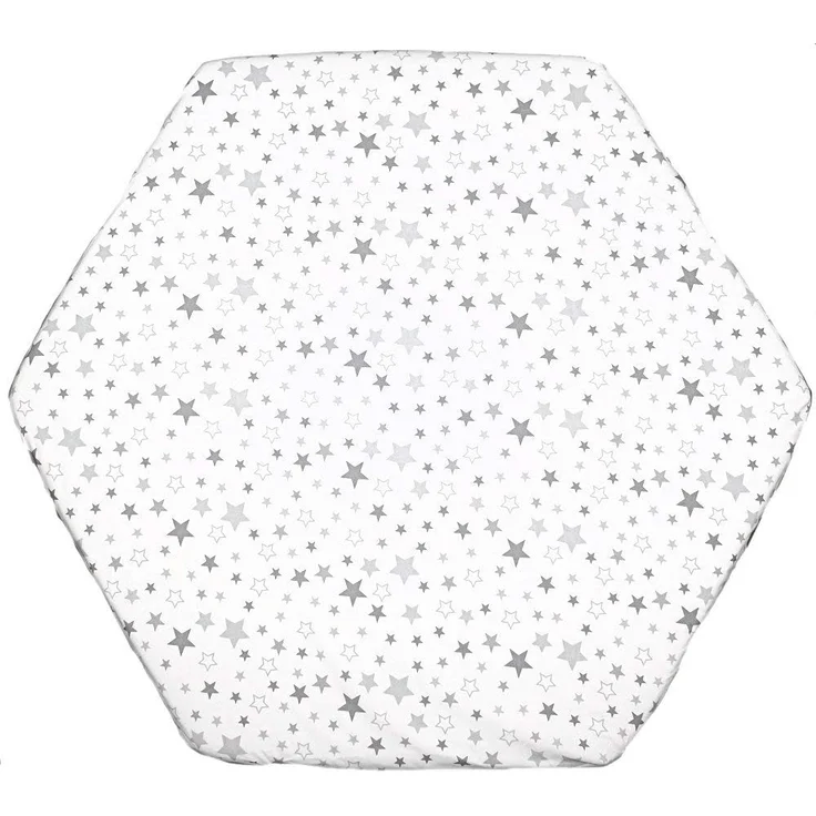 Spannbettlaken für 6-eck Laufgitter Matratze 120x105 cm Baby Kinder Laufstall Baumwolle D35 – Bild 2