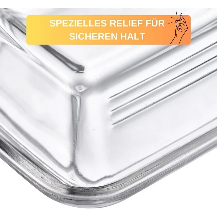 Thiru Butterdose Glas - mit speziellem Deckel-Relief für sicheres Greifen, Glas, (2-tlg) – Bild 3