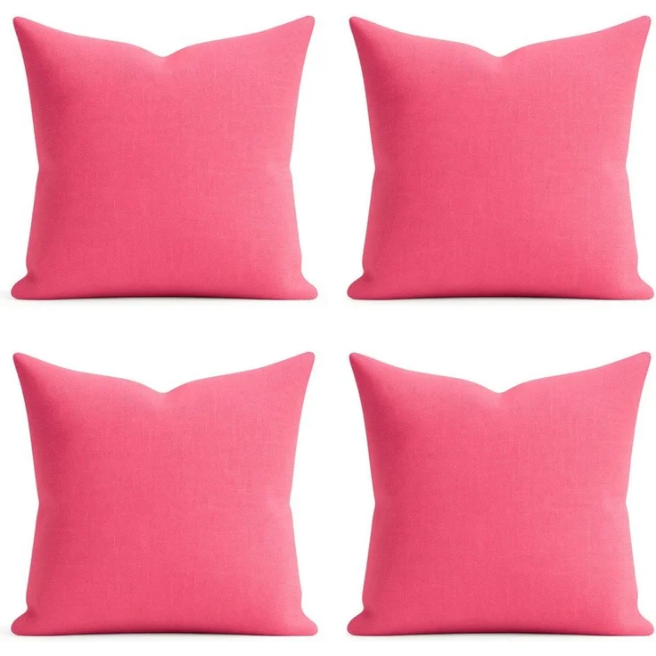 matches21 HOME & HOBBY Kissenbezüge 2er Set Kissenhülle 40x40 cm altrosa pflegeleicht mit Reißverschluss, (2 Stück), Zierkissen-Bezüge einfarbig für Couch-Kissen mit Lotuseffekt – Bild 5