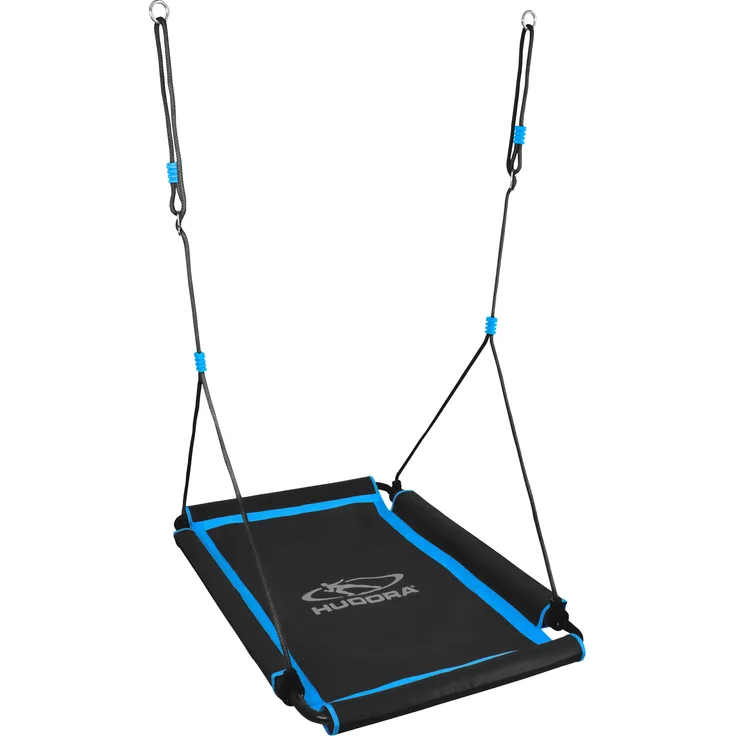Nestschaukel Square 110, schwarz/hellblau