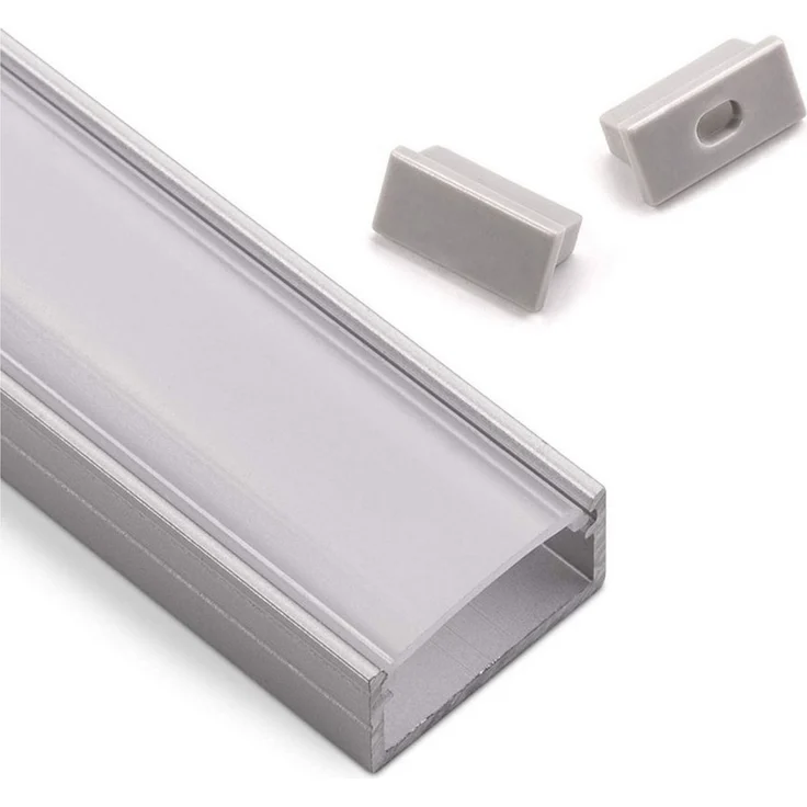SO-TECH® LED-Stripe-Profil LED Aufbau-Profil PH1 für breite LED-Stripes bis 16 mm, geeignet für z.B. Philips Hue LightStrip – Bild 1