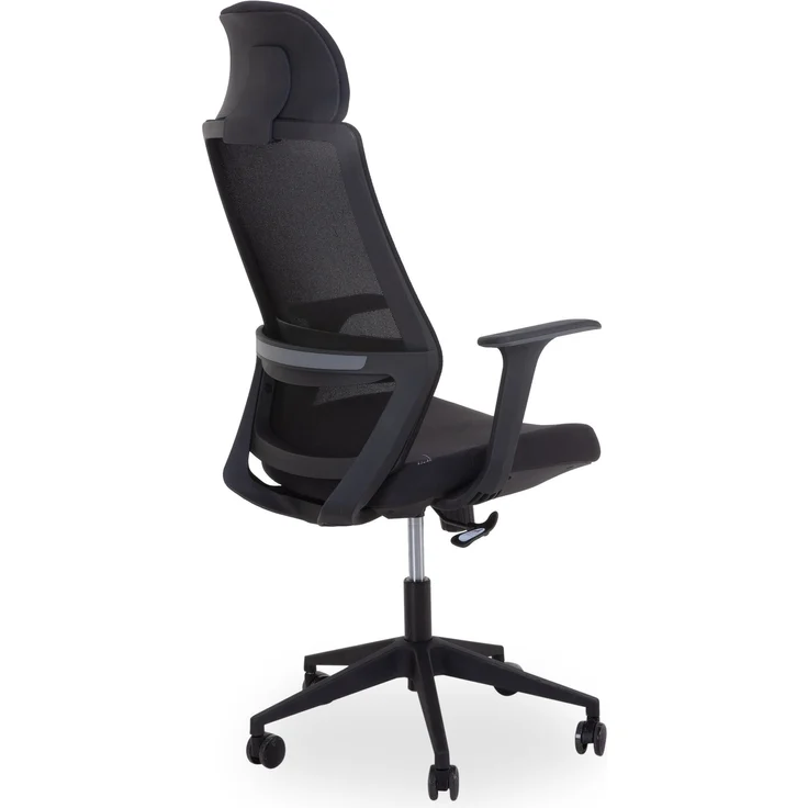 Drehstuhl HARPER ALWAR BHT 61x120x62 cm schwarz Chefsessel Bürostuhl Schreibtischstuhl Bürosessel – Bild 4