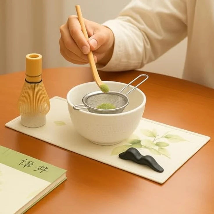 Roxlin Teeservice Roxlin Matcha Set (7-teilig) Keramik, Bambus-Besen, Schale & Zubehör – Bild 3