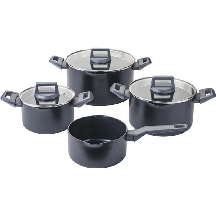 FACKELMANN Topf-Set Statement, Aluminium (Set, 7-tlg), Deckel mit Abgießfunktion – Bild 4