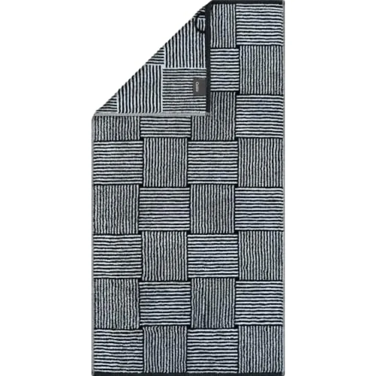 Cawö Handtücher Black&White Chess 6281, 100% Baumwolle (1-St)
