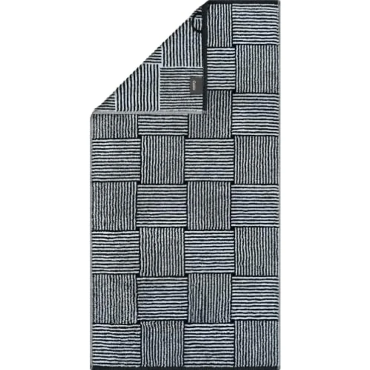 Cawö Handtücher Black&White Chess 6281, 100% Baumwolle (1-St) – Bild 1