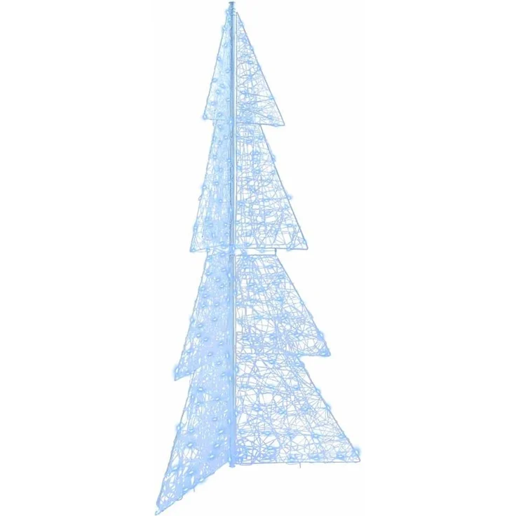 vidaXL Weihnachtsbaum Kaltweiß 180 cm Acryl 240 LEDs 42019211 – Bild 2