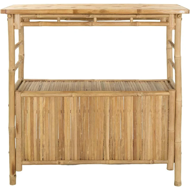 vidaXL Outdoor Bartisch Natur 110 x 50 x 105 cm Bambus 42028063 – Bild 7