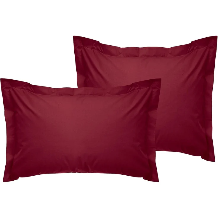 L'essentiel Maison 'Tonne Rosse - 90' Oxford-Kissenbezug-Set (2-teilig) (DE), Dunkelrot, 80+5 x 80 cm – Bild 1