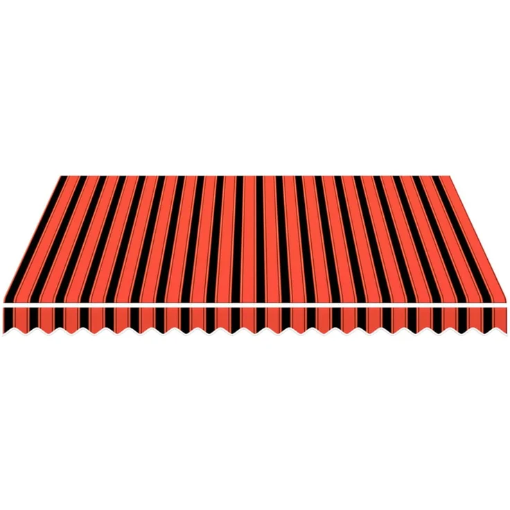 vidaXL Markisenersatzstoff Orange und Braun 300x250 cm Polyester 3444237 – Bild 3