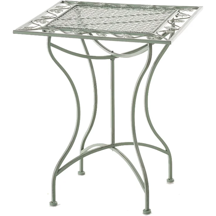 CLP Eisentisch Asina 60 x 60 cm,antik-grün – Bild 1