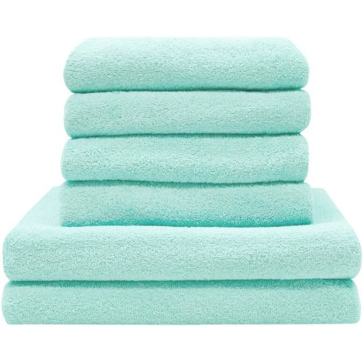 ZOLLNER Handtuch Set, Walkfrottier (6-St), 100% Baumwolle, vom Hotelwäschespezialisten – Bild 4