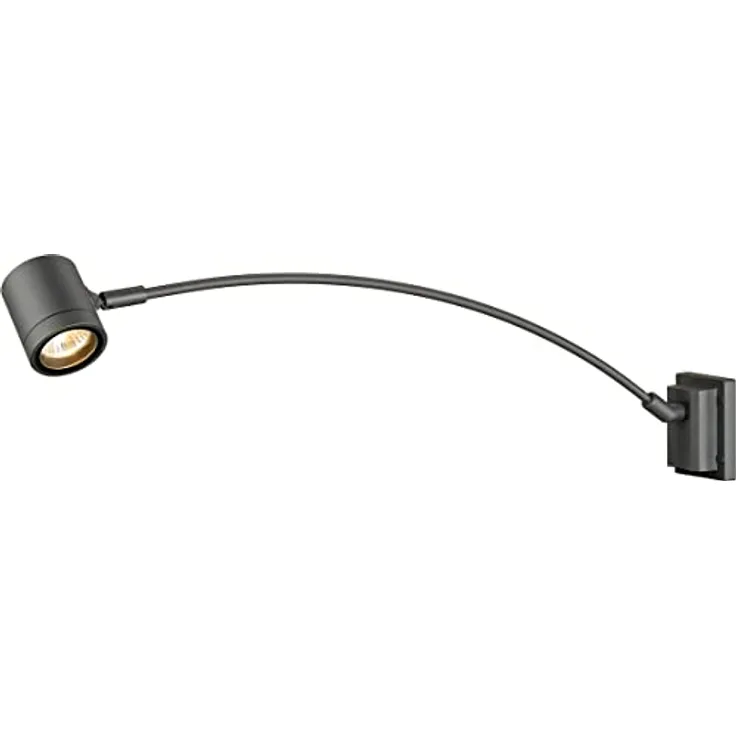 SLV MYRA DISPLAY | Wandleuchte Innen, Innenbeleuchtung, LED Strahler, Design Beleuchtung Wand,Display Leuchte, Flur, Wohnzimmer, Schlafzimmer | GU10, IP55, anthrazit, gewölbt, max. 50W