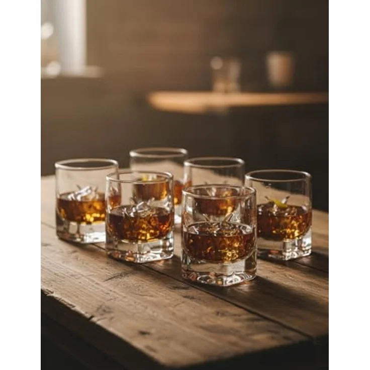 Provance Schnapsglas 6 x Schnapsglas Schnapsgläser Stamper Shotglas Kristallglas 40ml 4cl, 6-tlg, Glas – Bild 2