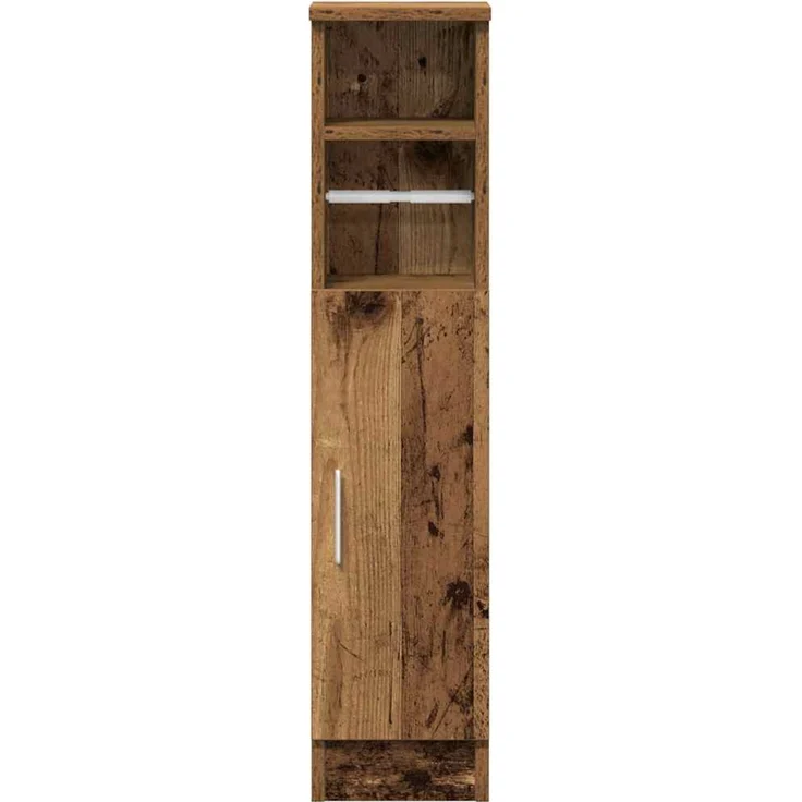 vidaXL Badezimmerschrank mit Rollenhalter Altholz-Optik 20,5x22x90 cm 858504 – Bild 4